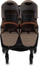 Прогулянкова коляска для двійні Valco Baby Snap Duo Trend Cappuccino, з народження до 40 кг, тканина Tailormade